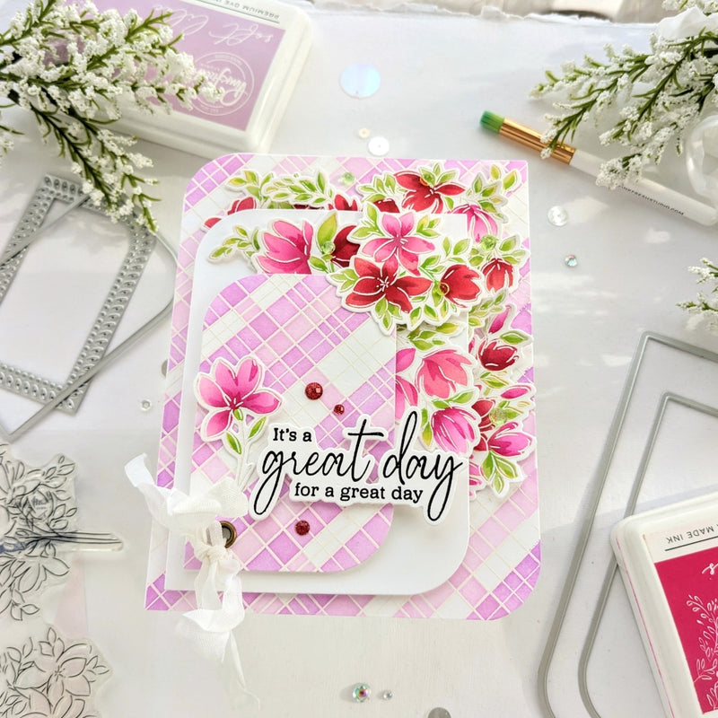 Artistic Magnolias stamp