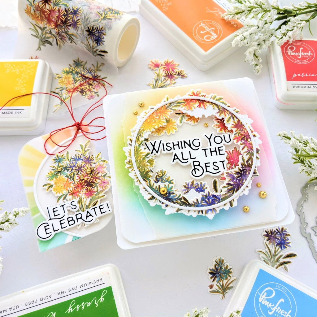 Rainbow Daisies die – Pinkfresh Studio