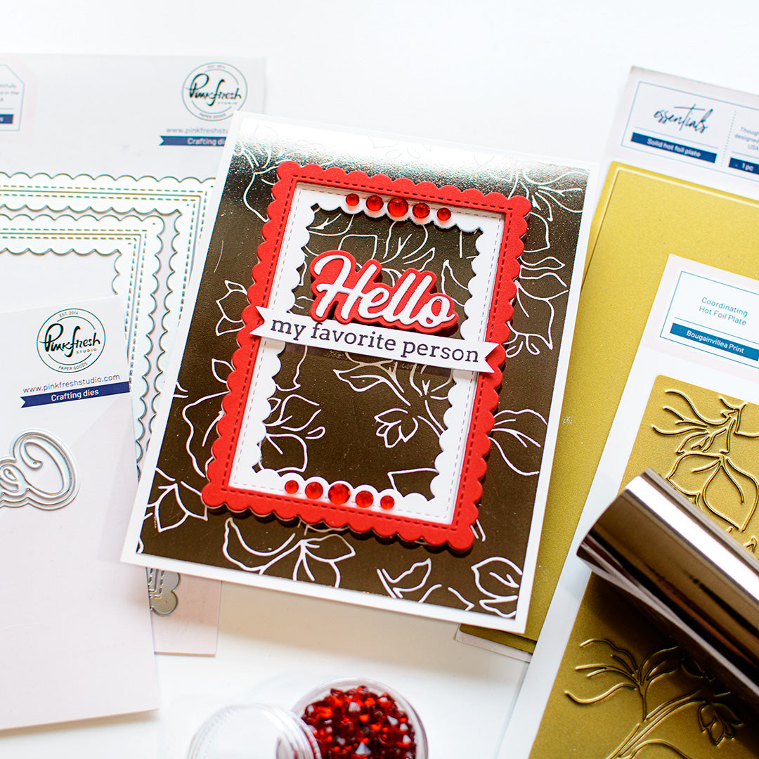 Solid Hot Foil Plate – Pinkfresh Studio