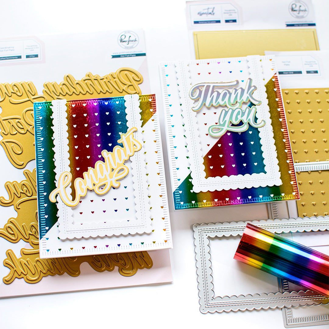 Solid Hot Foil Plate – Pinkfresh Studio