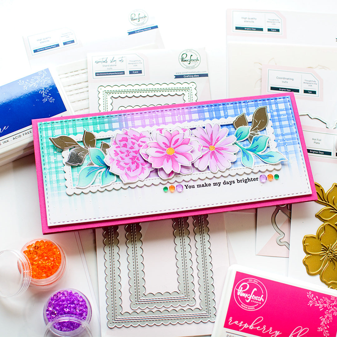 Solid Hot Foil Plate – Pinkfresh Studio