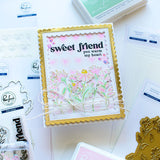 Sweet Friend Floral layering stencil set
