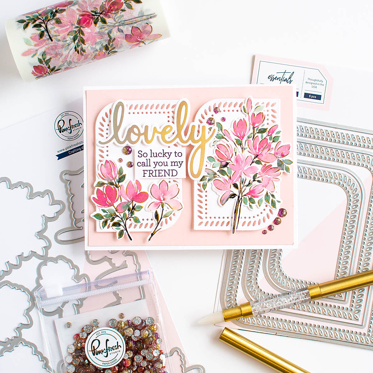 Phrase Builder: Hello hot foil – Pinkfresh Studio