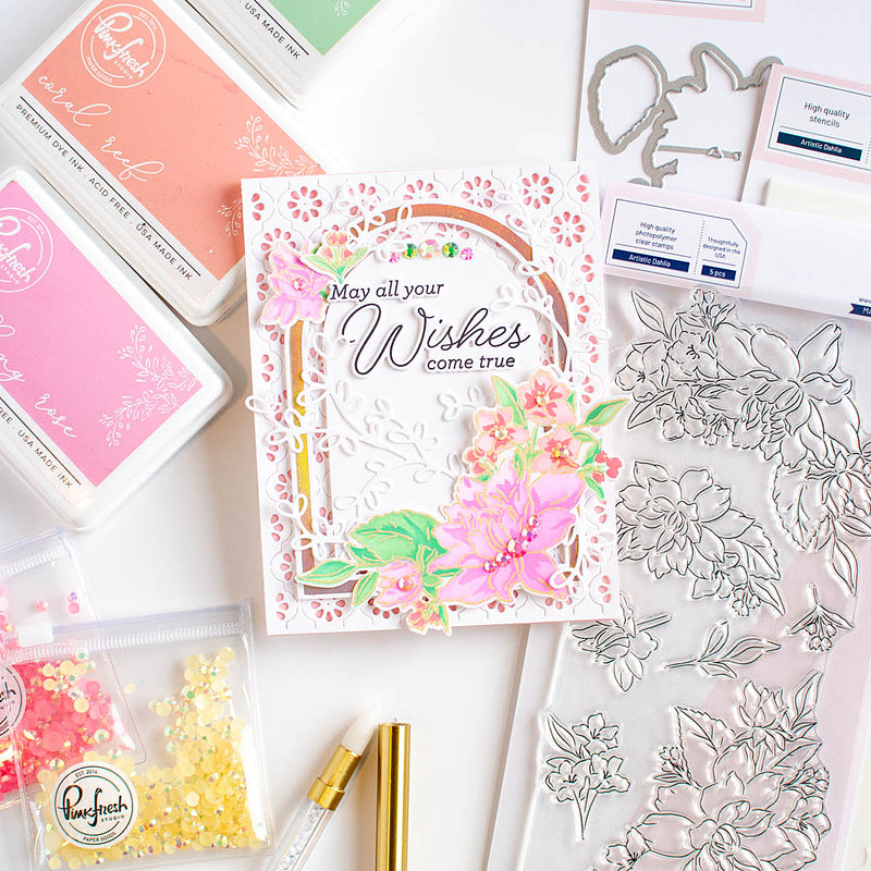 Artistic Dahlia stamp