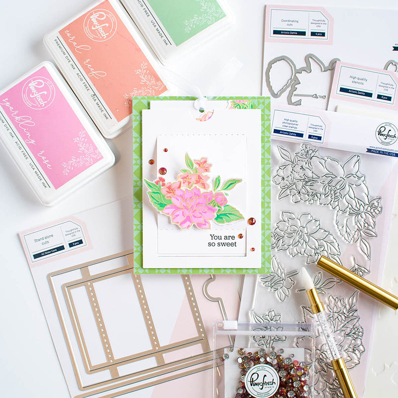 Artistic Dahlia stamp