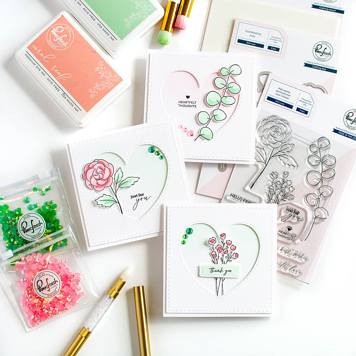 Altenew、Pinkfreshまとめて10セット Altenew、Pinkfreshまとめて10セット Celebrate Us Stamp Set