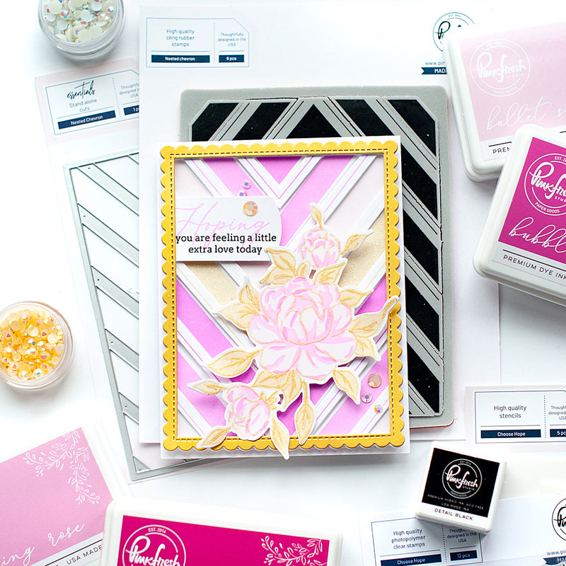Essentials: Stitched Scallop Rectangles Die Set