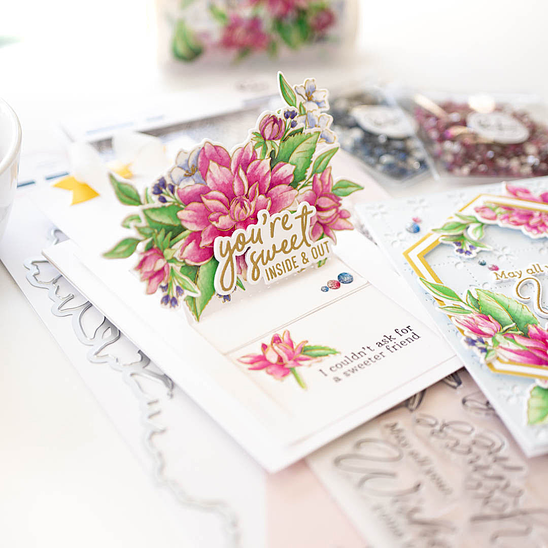 花の彩箋 Artistic Dahlia die – Pinkfresh Studio