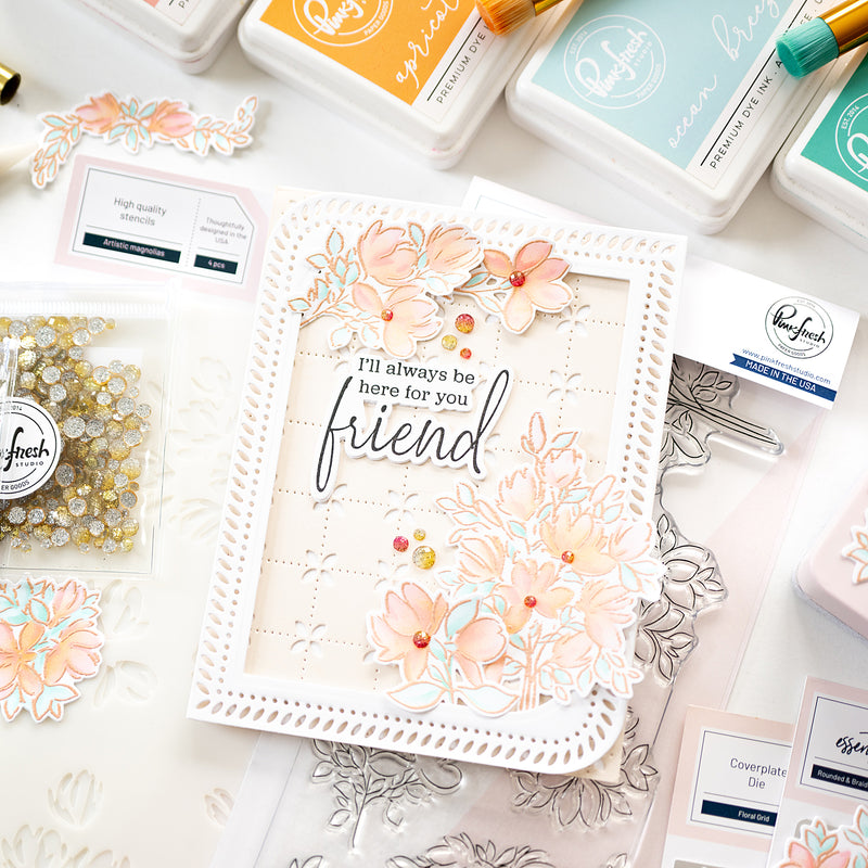Artistic Magnolias stamp