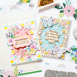 Happy Blooms Frame cling stamp
