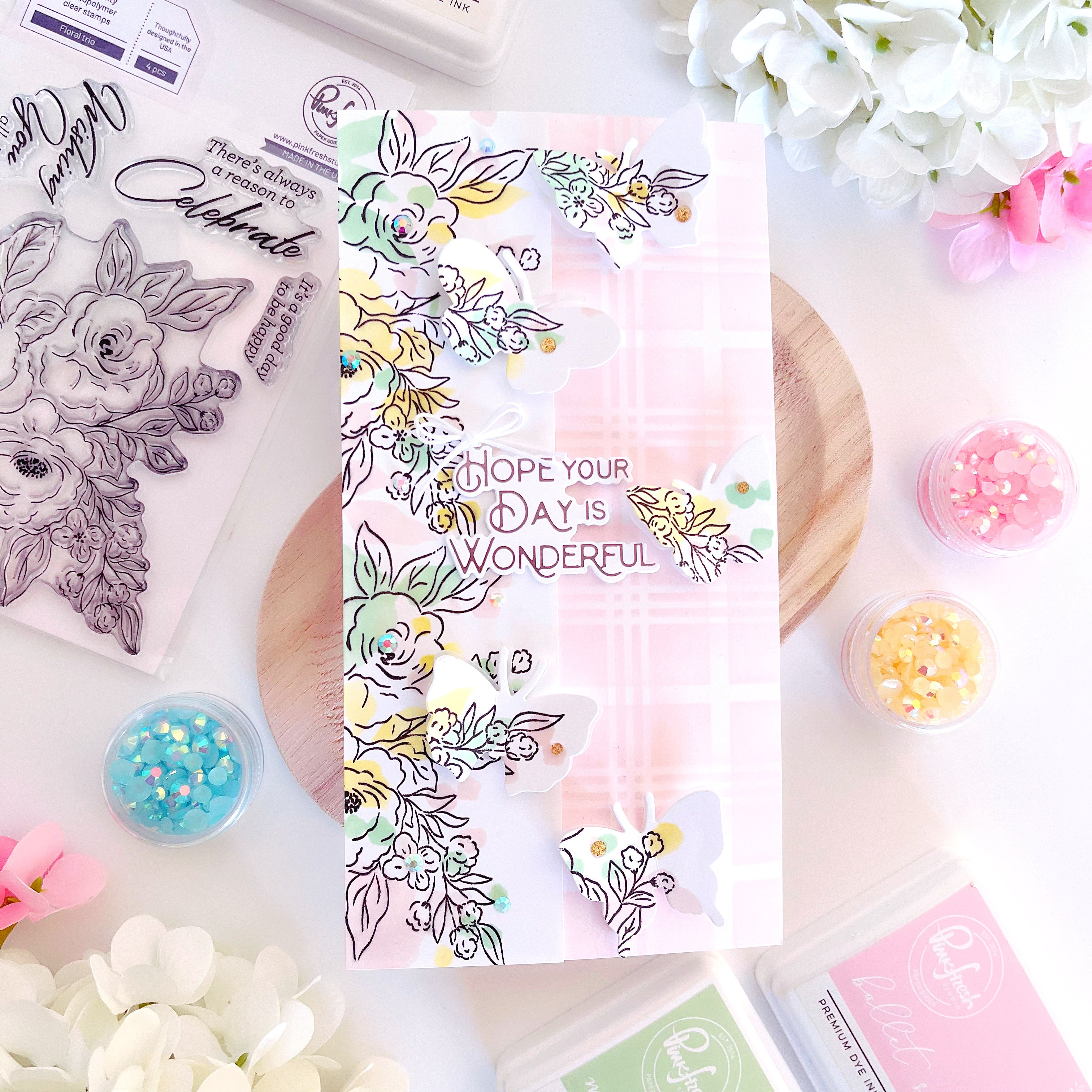 Wonderful Sentiments hot foil – Pinkfresh Studio