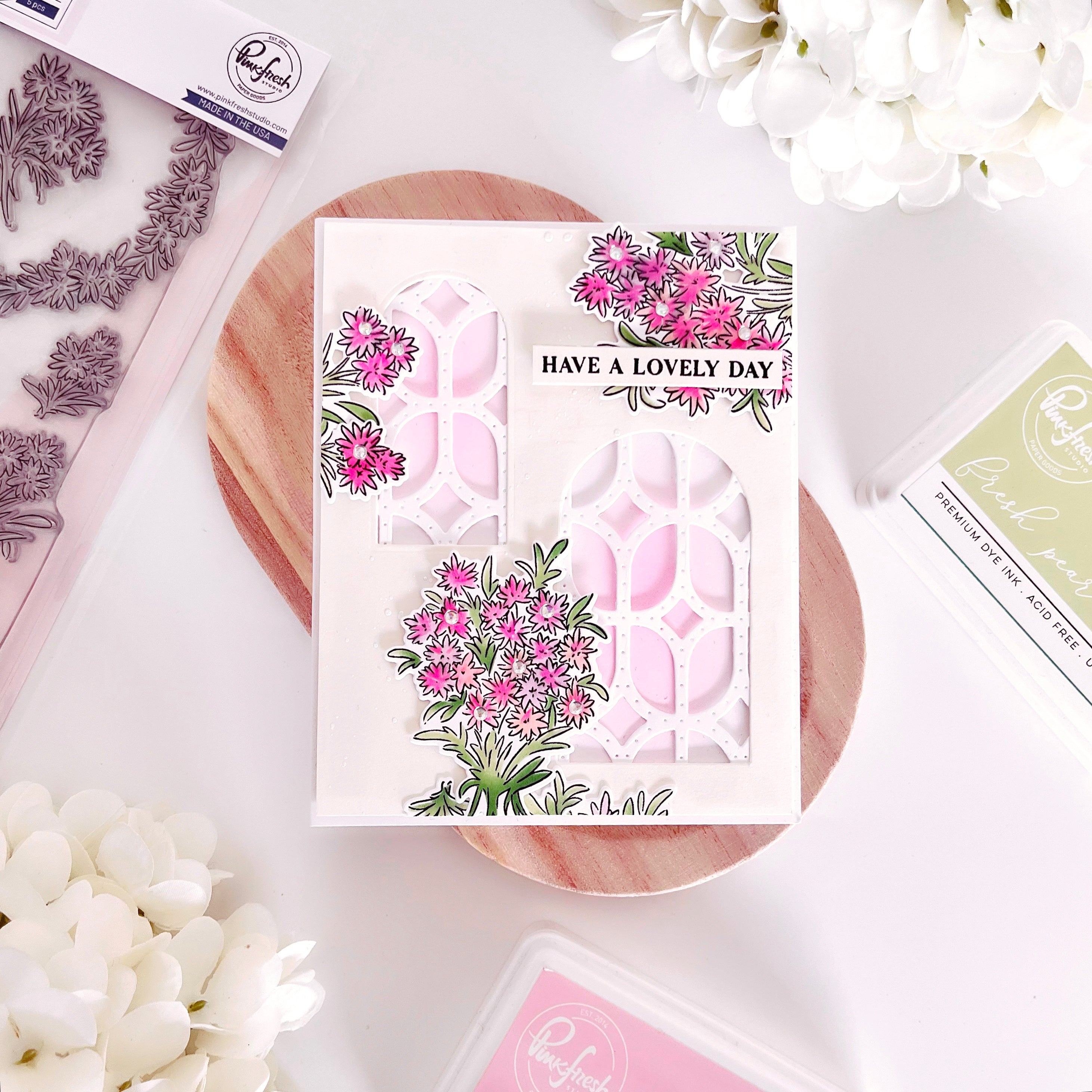 Rainbow Daisies die – Pinkfresh Studio