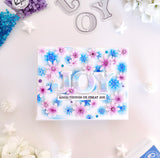 Snowflakes Background stamp