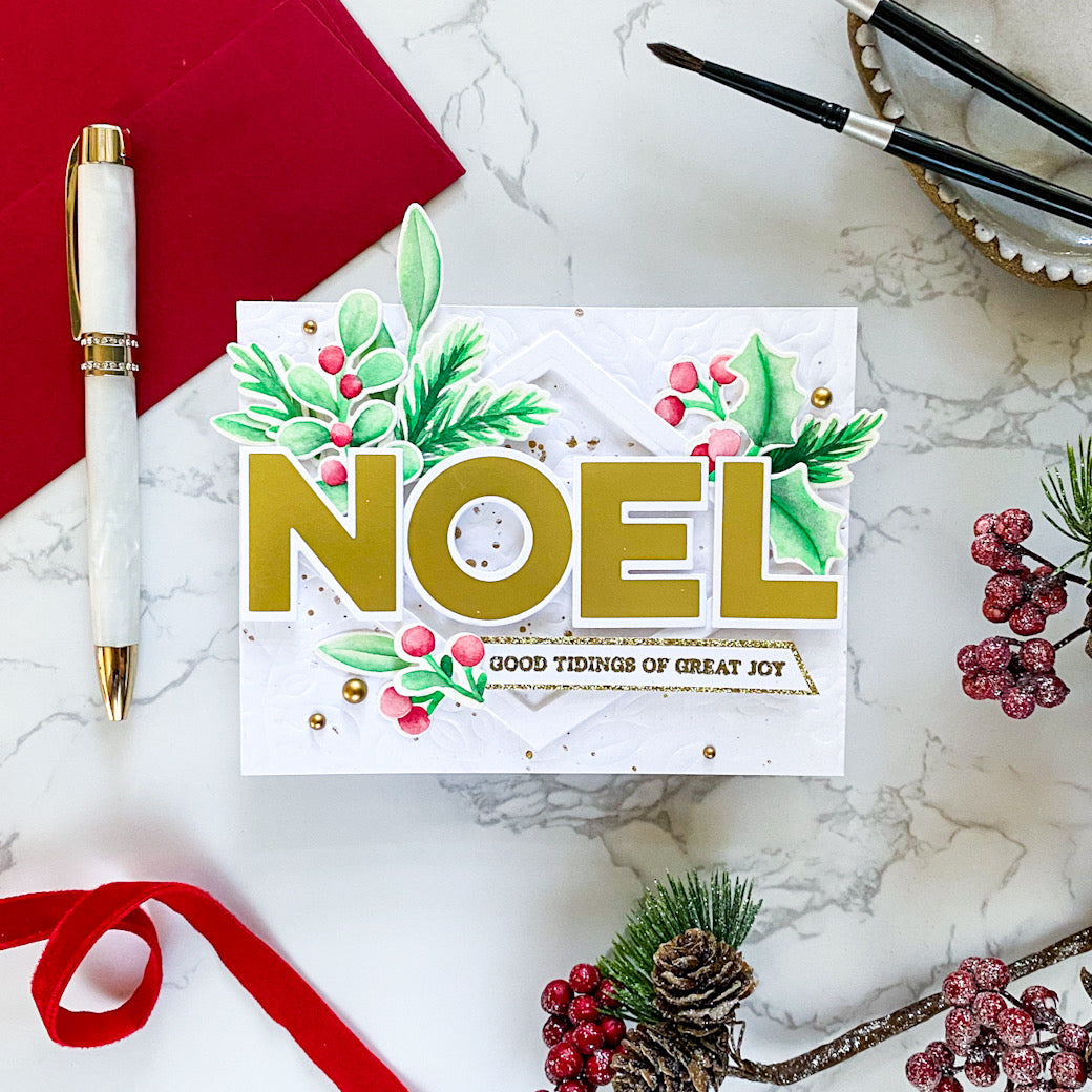 Noel hot foil – Pinkfresh Studio