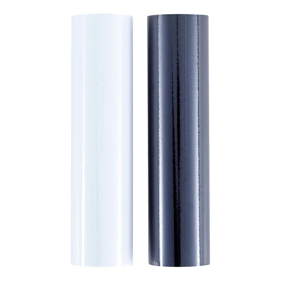 Glimmer Hot Foil 2 Rolls - Opaque Black & White Pack