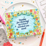 Happy Blooms Frame layering stencil set