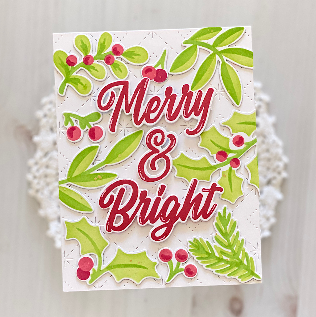 Brushed Sentiments Holiday die