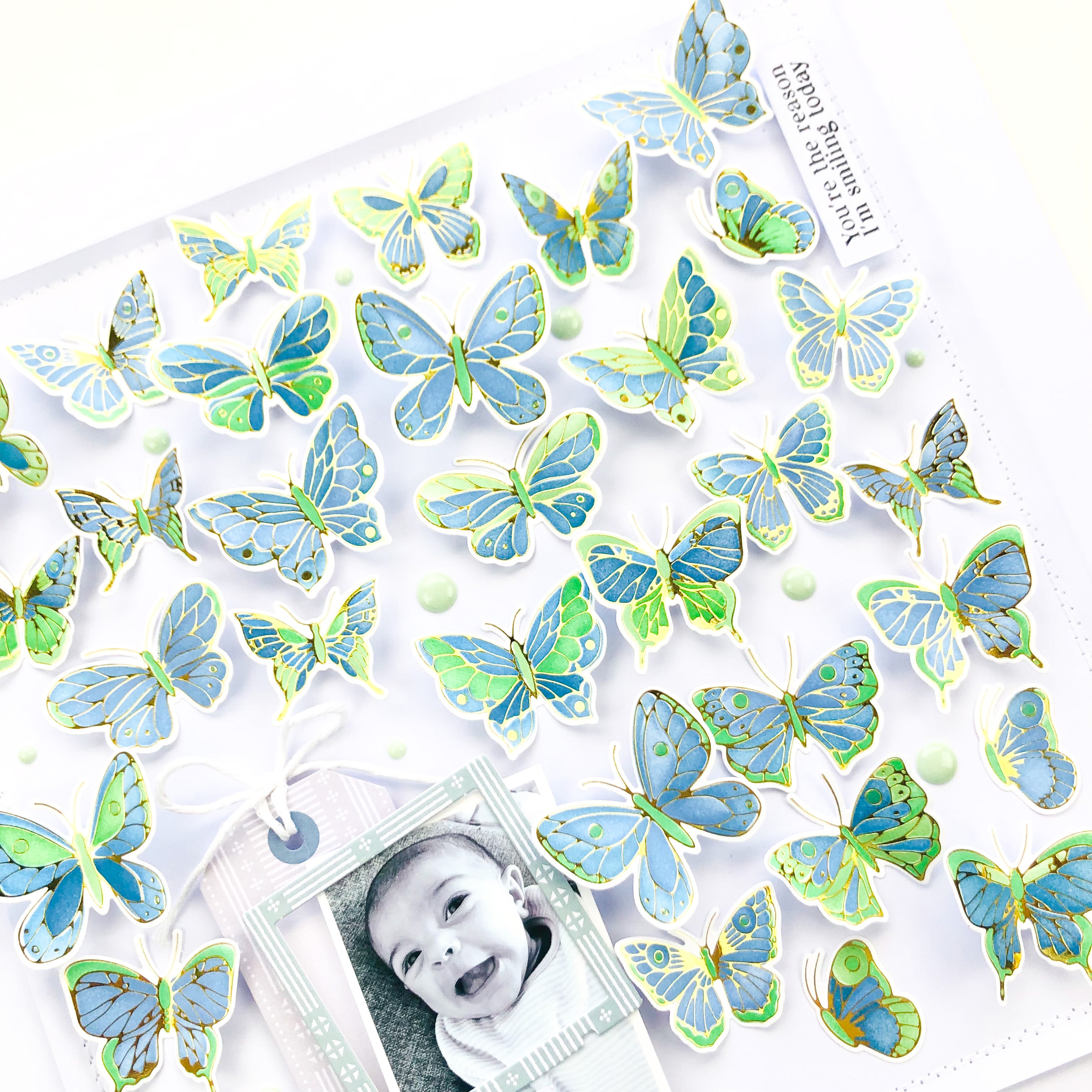 Small Butterflies layering stencil set