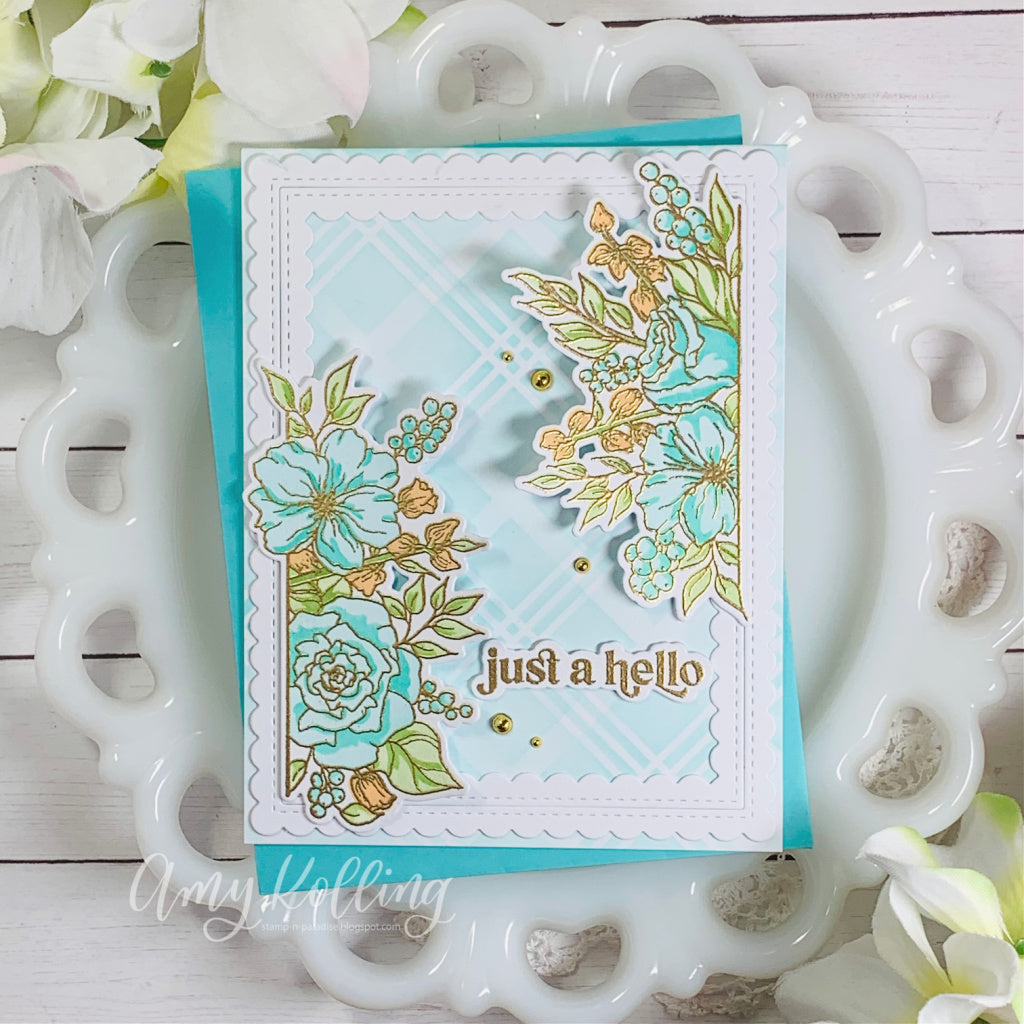 Just a Hello Floral stamp set