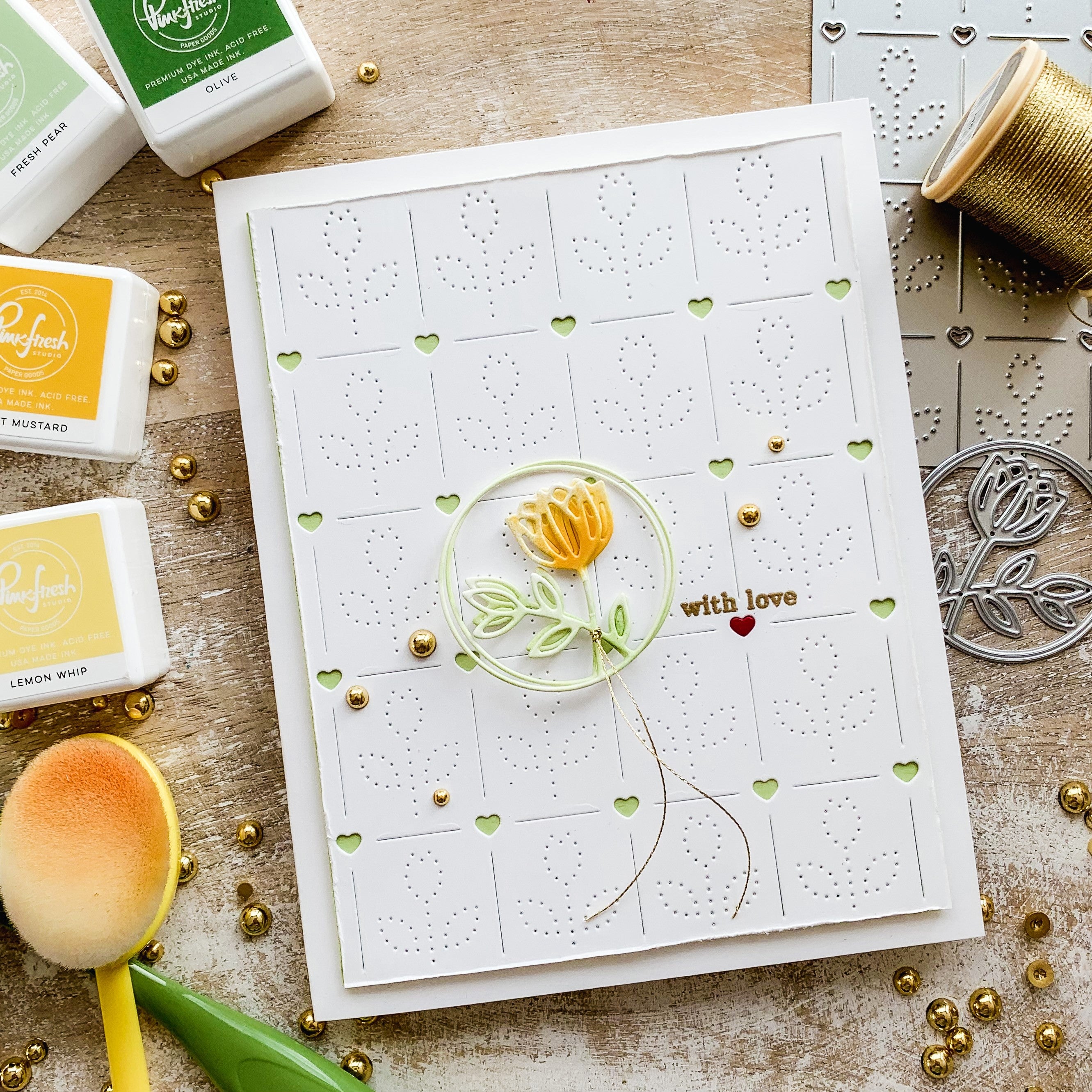 Tulip Love Coverplate die – Pinkfresh Studio