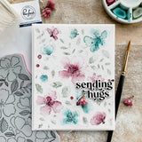 Delicate Floral Print stamp