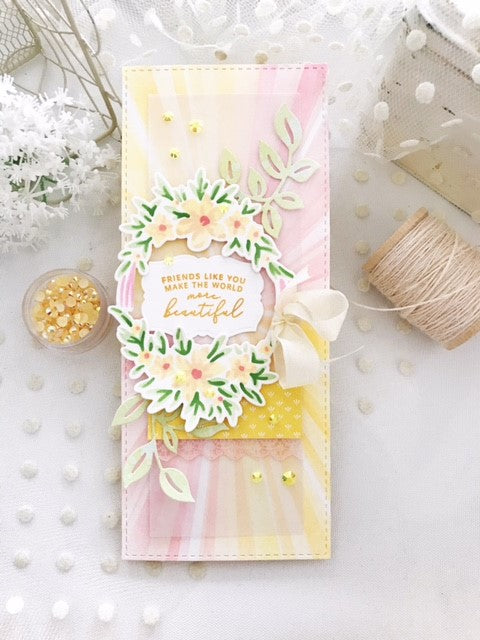Slimline Layered Starburst layering stencil set
