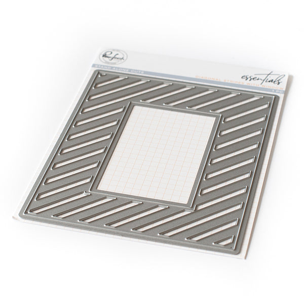 Essentials: Diagonal stripes with window die