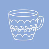 Scallop Tea Cup Cut File