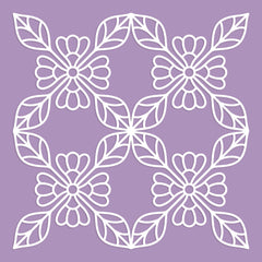 Floral Tile Background Cut File