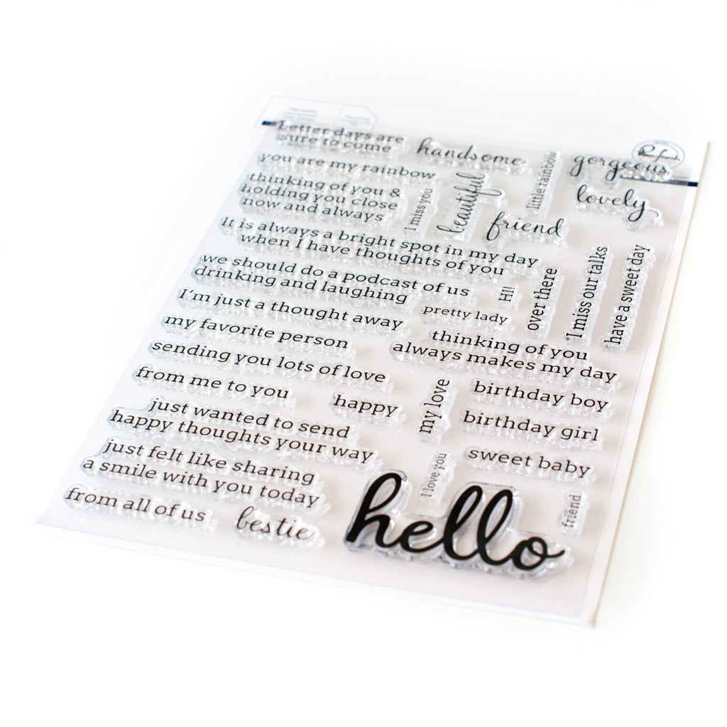 Simply Sentiments - Hello stamp set