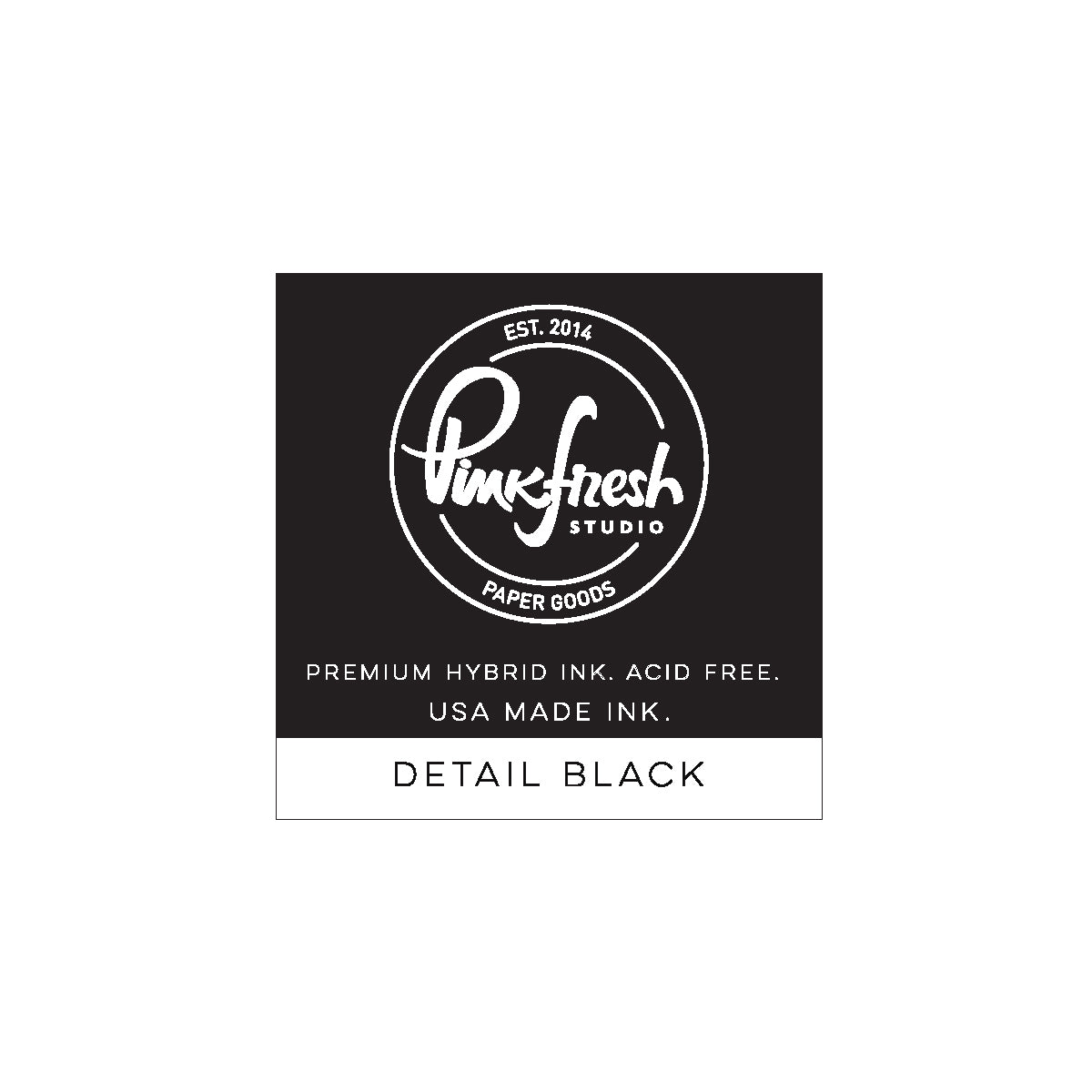 Premium Hybrid ink cube : Detail Black