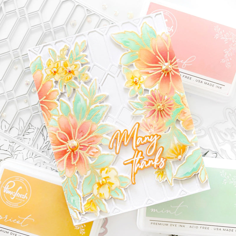 Painted Daisies layering stencil