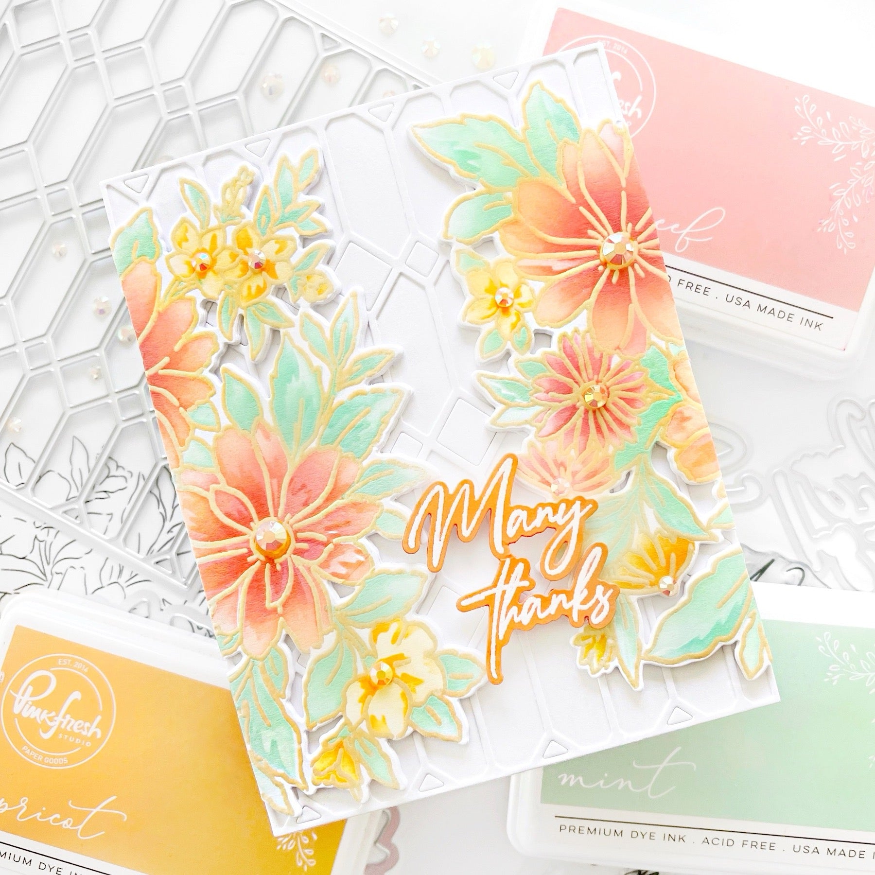 Painted Daisies die – Pinkfresh Studio