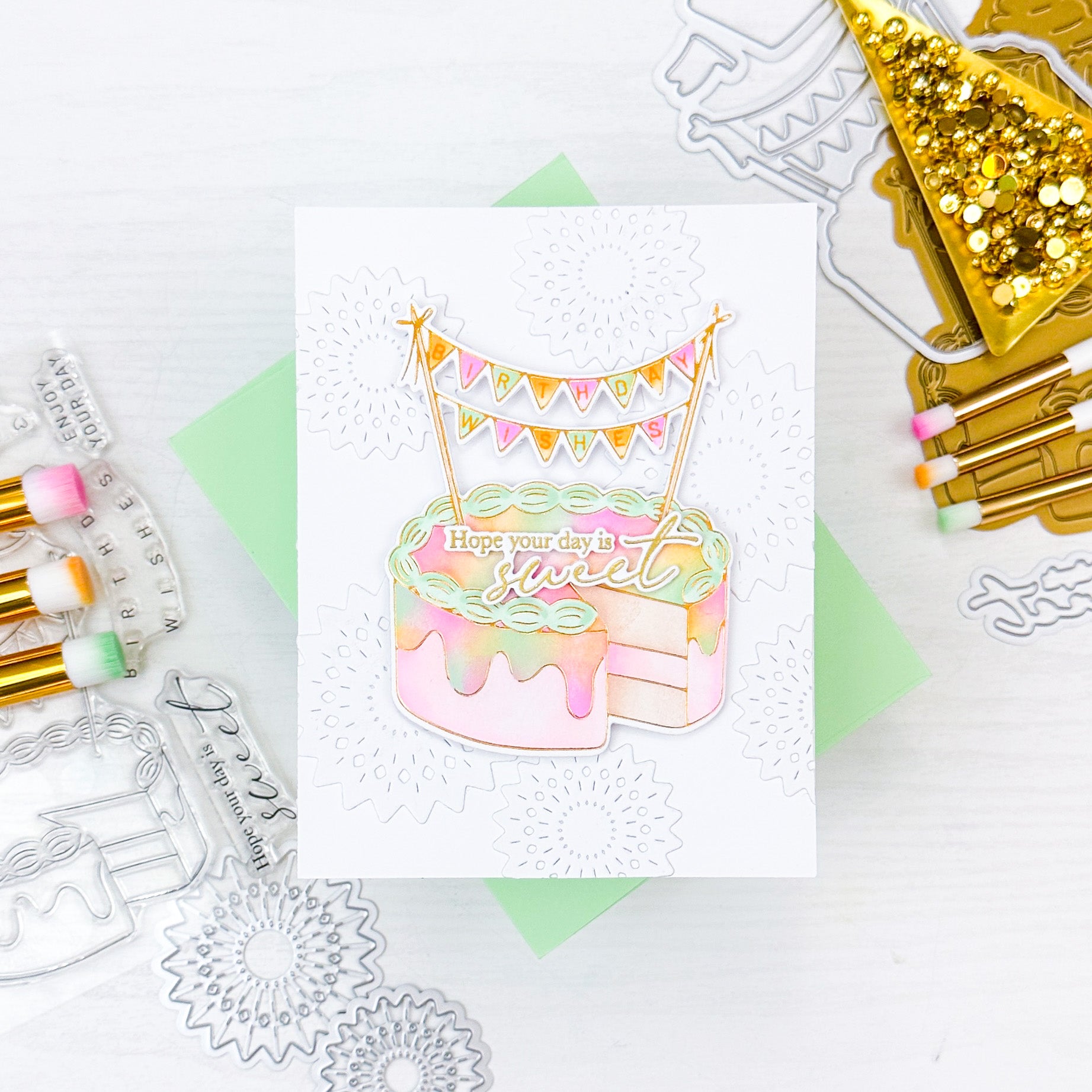 Sweet Day hot foil – Pinkfresh Studio
