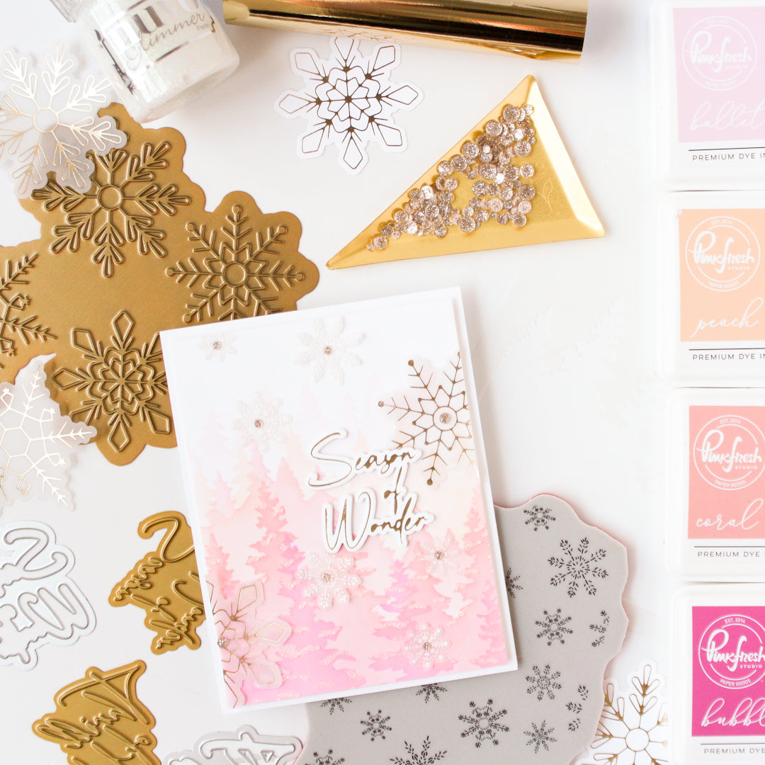 Snowflakes Background stamp