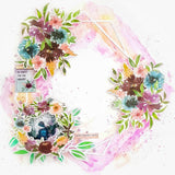 Floral geo frame cut file