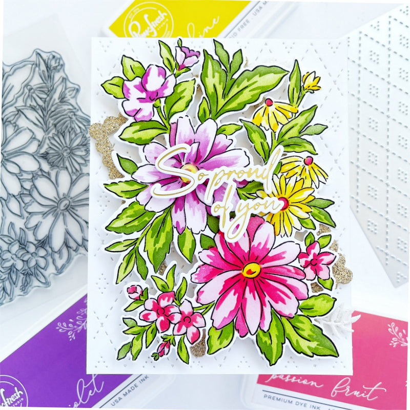 Painted Daisies stamp