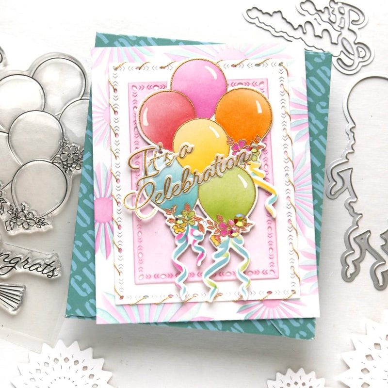 Ribbons & Balloons stamp
