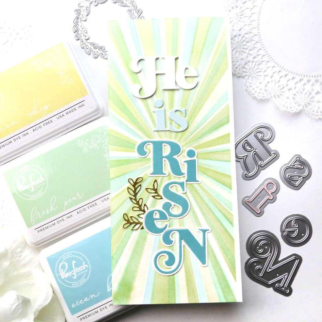 Slimline Layered Starburst layering stencil set