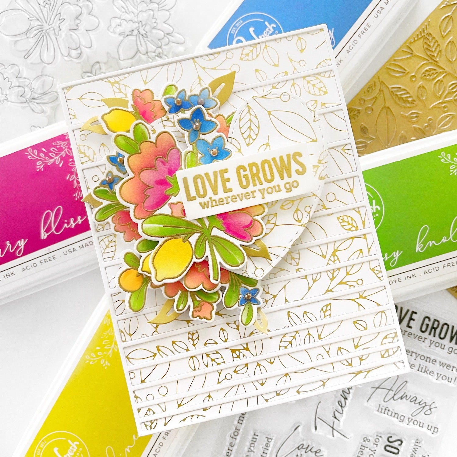 Citrus Bloom stamp – Pinkfresh Studio