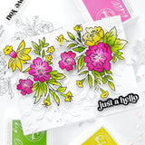 Happy Blooms Floral stamp set