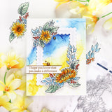 Sunflowers Washi stamp