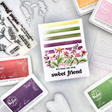 Sweet Friend Floral layering stencil set