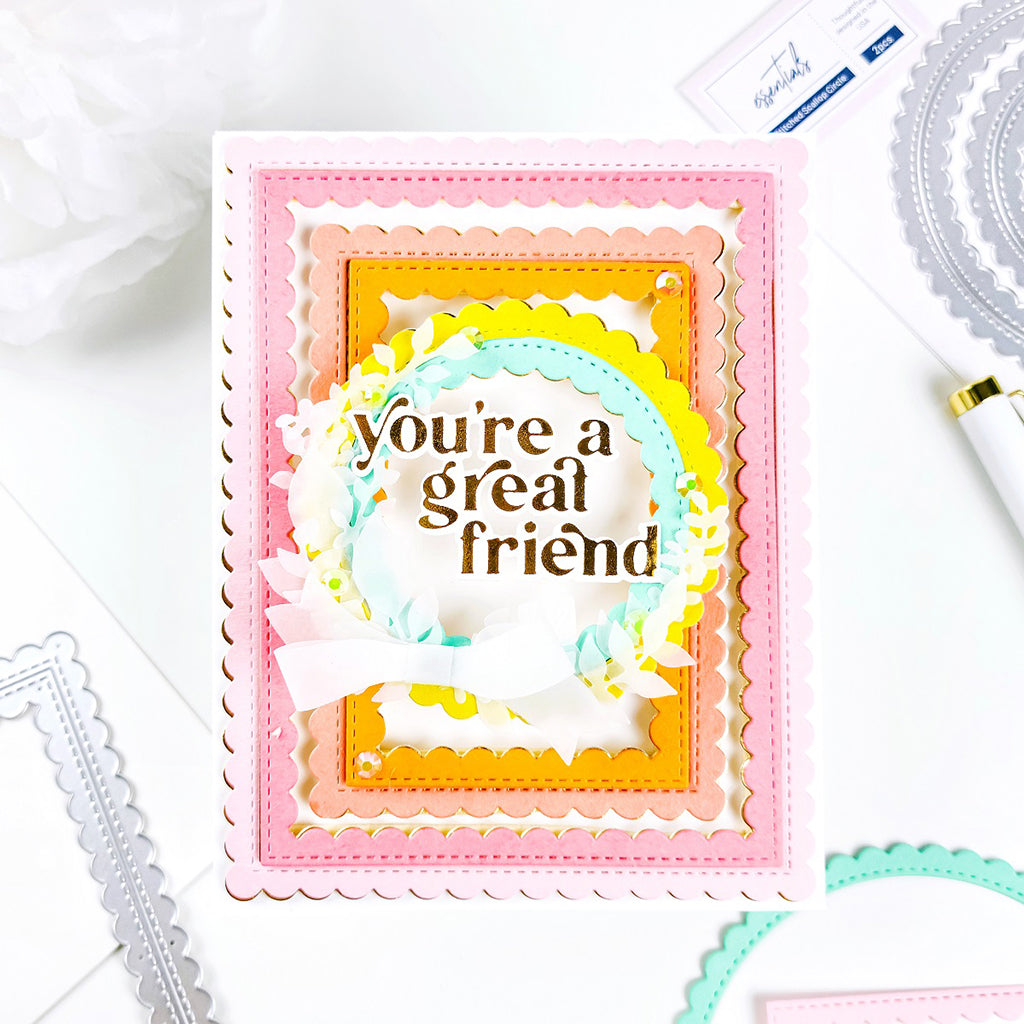 Essentials Stitched Scallop Circle die set