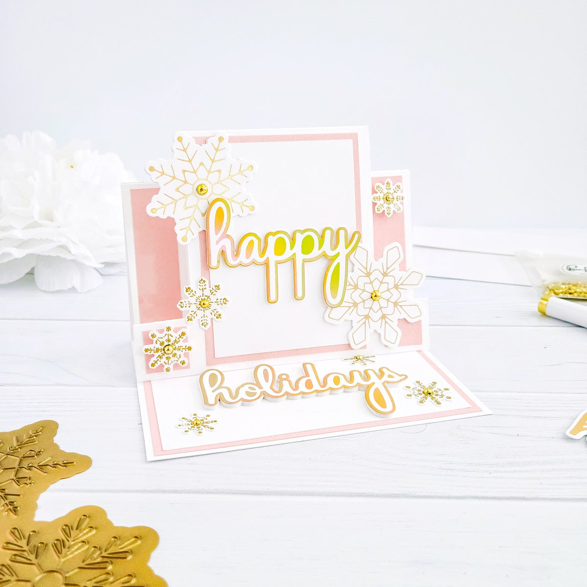 Phrase Builder: Happy hot foil – Pinkfresh Studio