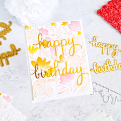 Inky Floral Background stamp