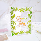 Sweet Leaves Frame layering stencils