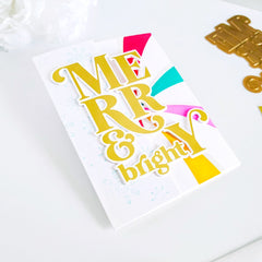 Merry & Bright hot foil