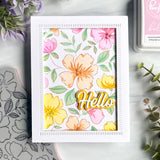 Delicate Floral Print layering stencil