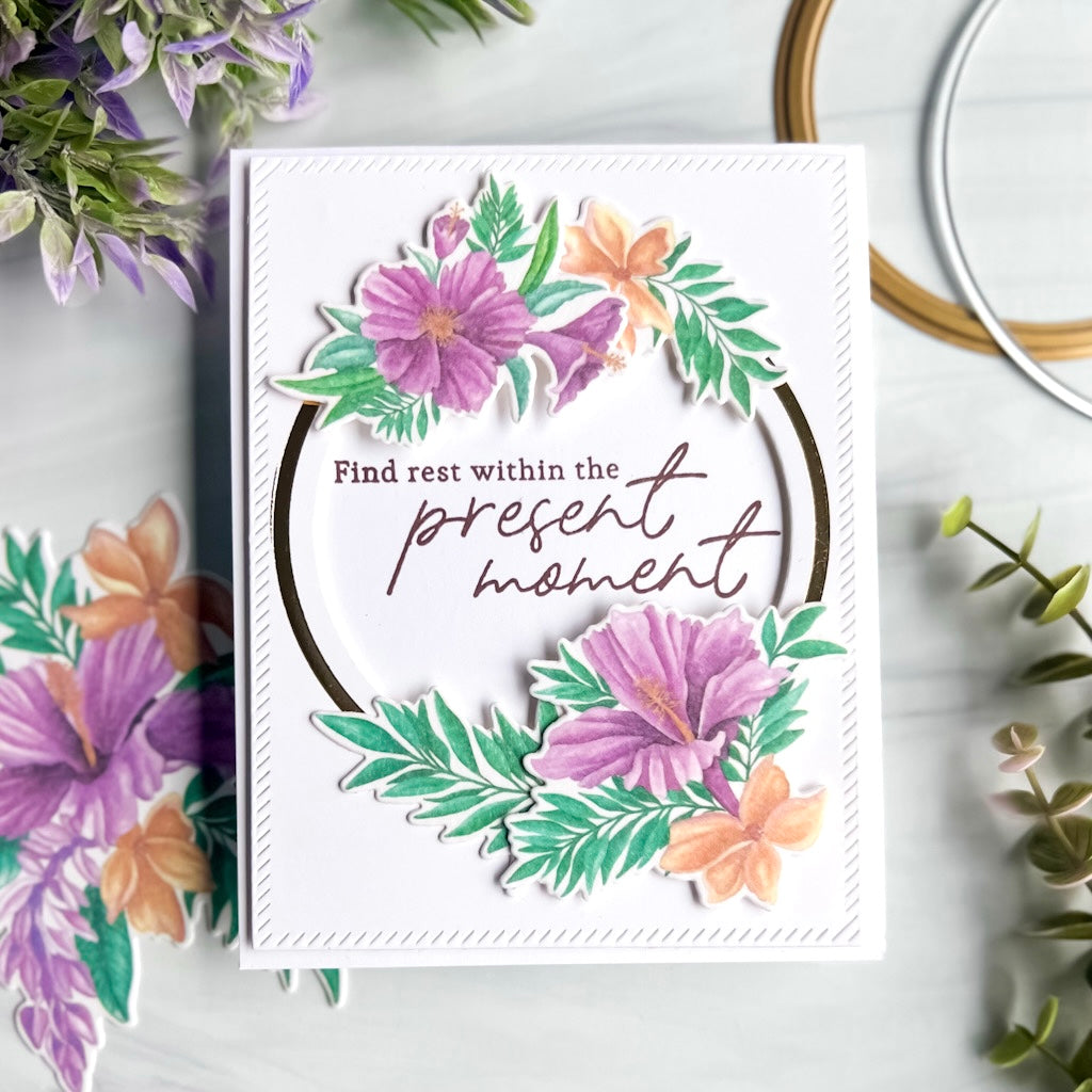 Hibiscus Washi die – Pinkfresh Studio